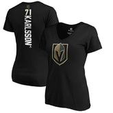 William Karlsson Vegas Golden Knights Women's Playmaker V-Neck T-Shirt - Black | US 3908230