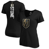 Mark Stone Vegas Golden Knights Women's Playmaker V-Neck T-Shirt - Black | US 3908232