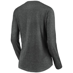 Los Angeles Chargers Women's Victory Arch Long Sleeve V-Neck T-Shirt - Heather Gray T-shirts