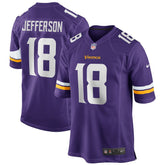 Justin Jefferson Minnesota Vikings Game Jersey - Purple Jerseys