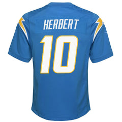 Justin Herbert Los Angeles Chargers Youth Game Jersey - Powder Blue Jerseys