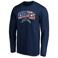 Los Angeles Chargers Banner Wave Long Sleeve T-Shirt - Navy T-shirts