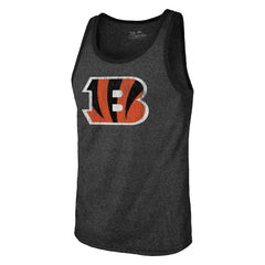 Joe Burrow Cincinnati Bengals Majestic Threads Name & Number Tri-Blend Tank Top - Black Tops