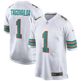 Tua Tagovailoa Miami Dolphins 2nd Alternate Game Jersey - White Jerseys