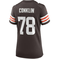 Jack Conklin Cleveland Browns Women's Player Game Jersey - Brown Jerseys