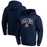 Los Angeles Lakers Banner Wave Pullover Hoodie Navy