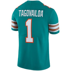 Tua Tagovailoa Miami Dolphins Alternate Vapor Limited Jersey - Aqua Jerseys