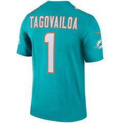Tua Tagovailoa Miami Dolphins Legend Player Performance Top - Aqua Tops