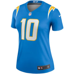 Justin Herbert Los Angeles Chargers Women's Legend Player Performance Top - Powder Blue Tops