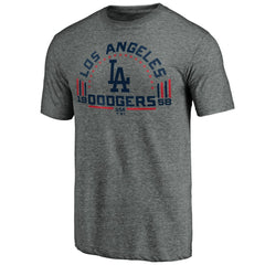 Los Angeles Dodgers Team Freedom Tri-Blend T-Shirt - Gray T-shirts
