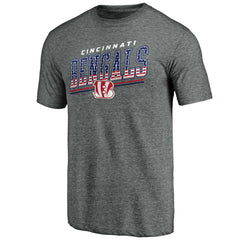 Cincinnati Bengals Team Freedom Tri-Blend T-Shirt - Gray T-shirts