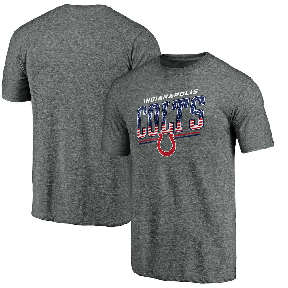 Indianapolis Colts Team Freedom Tri-Blend T-Shirt - Gray T-shirts