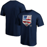 Los Angeles Kings Banner Wave Logo T-Shirt - Navy | US 3930363