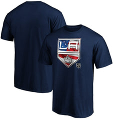 Los Angeles Kings Banner Wave Logo T-Shirt - Navy | US 3930363