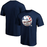 New York Islanders Banner Wave Logo T-Shirt - Navy | US 3930367