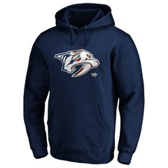Nashville Predators Banner Wave Logo Pullover Hoodie - Navy | US 3930457