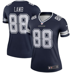 CeeDee Lamb Dallas Cowboys Women's Legend Player Performance Top - Navy Tops