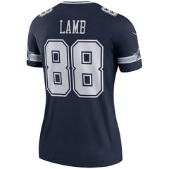 CeeDee Lamb Dallas Cowboys Women's Legend Player Performance Top - Navy Tops