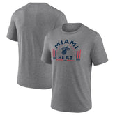 Miami Heat Team Freedom Tri-Blend T-Shirt Gray