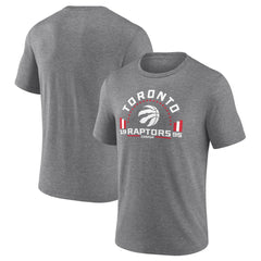 Toronto Raptors Team Freedom Tri-Blend T-Shirt Gray