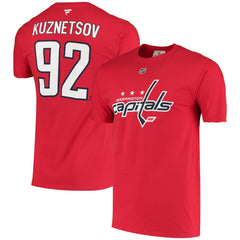Evgeny Kuznetsov Washington Capitals Fanatics Name & Number T-Shirt - Red | US 3949369