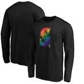 Seattle Mariners Team Pride Logo Long Sleeve T-Shirt - Black T-shirts