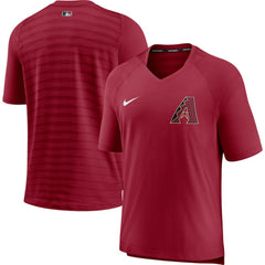 Arizona Diamondbacks Nike Authentic Collection Pregame Performance V-Neck T-Shirt - Red T-shirts