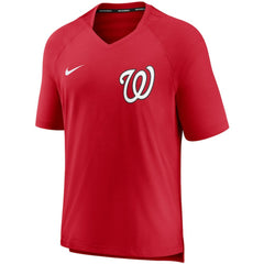 Washington Nationals Nike Authentic Collection Pregame Performance V-Neck T-Shirt - Red T-shirts