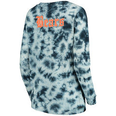 Chicago Bears New Era Women's Tie-Dye Long Sleeve T-Shirt - Navy T-shirts