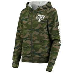 Chicago Bears New Era Women's Raglan Full-Zip Hoodie - Camo Hoodies