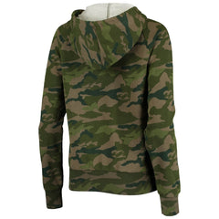 Los Angeles Rams New Era Women's Raglan Full-Zip Hoodie - Camo Hoodies