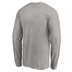 Los Angeles Chargers On Side Stripe Long Sleeve T-Shirt - Heathered Gray T-shirts