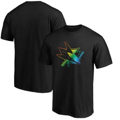 San Jose Sharks Team Pride Logo T-Shirt - Black | US 3964367