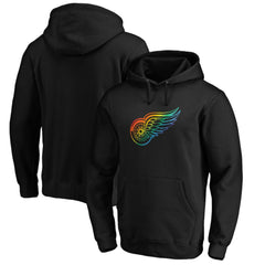 Detroit Red Wings Team Pride Logo Pullover Hoodie - Black | US 3964478