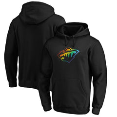 Minnesota Wild Team Pride Logo Pullover Hoodie - Black | US 3964482