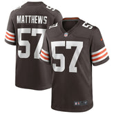 Clay Matthews Cleveland Browns Game Retired Player Jersey - Brown Jerseys