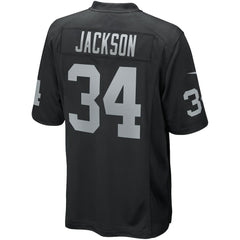 Bo Jackson Las Vegas Raiders Game Retired Player Jersey - Black Jerseys