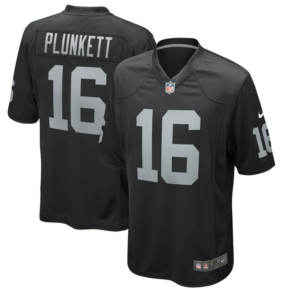 Jim Plunkett Las Vegas Raiders Game Retired Player Jersey - Black Jerseys