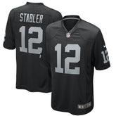 Ken Stabler Las Vegas Raiders Game Retired Player Jersey - Black Jerseys