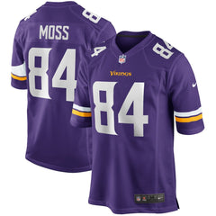 Randy Moss Minnesota Vikings Game Retired Player Jersey - Purple Jerseys