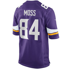 Randy Moss Minnesota Vikings Game Retired Player Jersey - Purple Jerseys