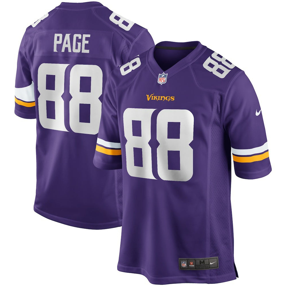 Alan Page Minnesota Vikings Game Retired Player Jersey - Purple Jerseys