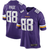 Alan Page Minnesota Vikings Game Retired Player Jersey - Purple Jerseys