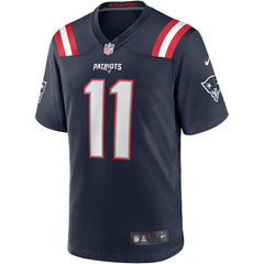 Drew Bledsoe New England Patriots Game Retired Player Jersey - Navy Jerseys