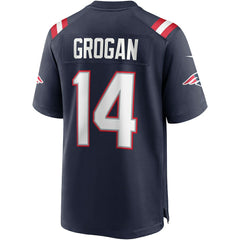 Steve Grogan New England Patriots Game Retired Player Jersey - Navy Jerseys
