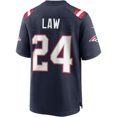Ty Law New England Patriots Game Retired Player Jersey - Navy Jerseys