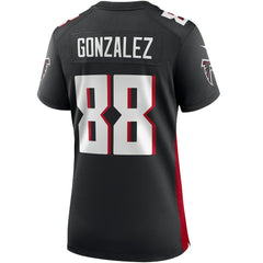 Tony Gonzalez Atlanta Falcons Women's Game Retired Player Jersey - Black Jerseys