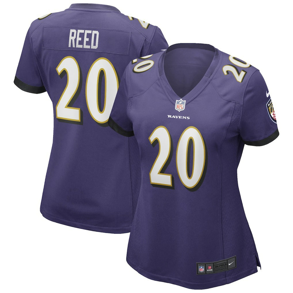 Ed Reed Baltimore Ravens Women's Game Retired Player Jersey - Purple Jerseys