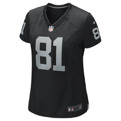Tim Brown Las Vegas Raiders Women's Game Retired Player Jersey - Black Jerseys