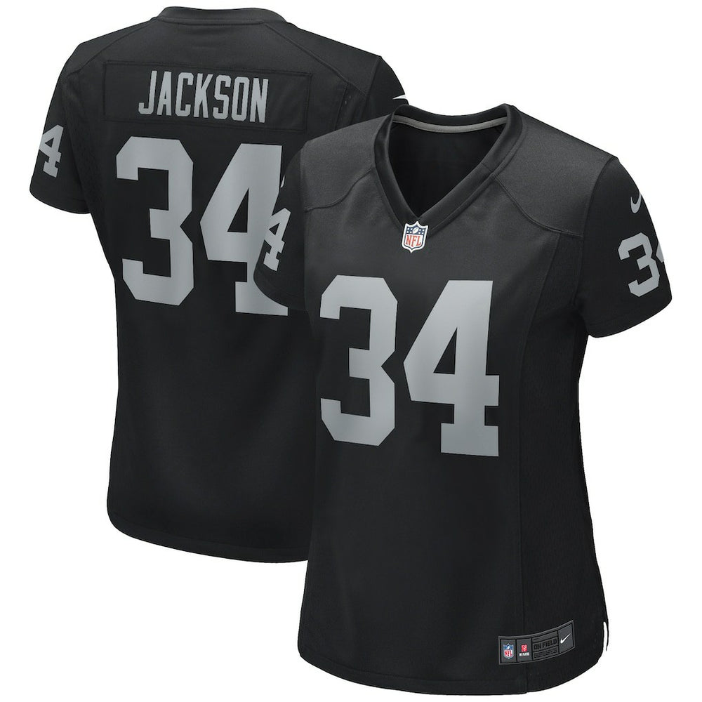Bo Jackson Las Vegas Raiders Women's Game Retired Player Jersey - Black Jerseys